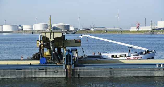 Voorbeeld van een baggerschip